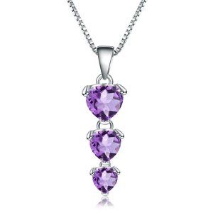 Natural Amethyst Gemstone Pendant.